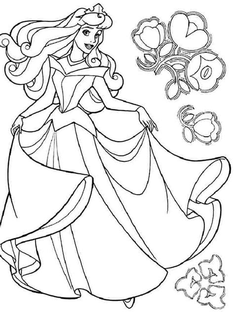 Dibujos de Princesa Aurora para colorear imprimir gratis