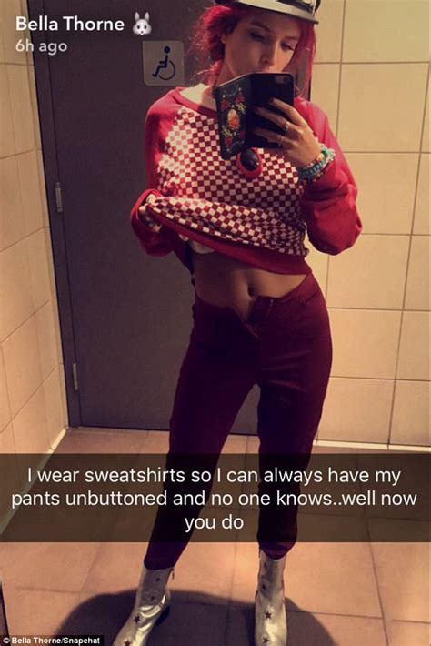 bella thorne flashes underboob in tiny crop top daily mail online