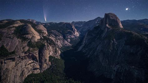 1366x768 Yosemite Valley Under Moonlight 5k 1366x768 Resolution Hd 4k