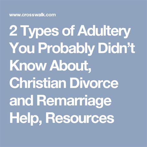 2 Types Of Adultery You Probably Didnt Know About Christian Divorce