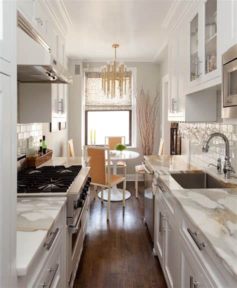 Named after the narrow kitchens on ships, galley kitchens are small, tight, and not really the epitome of what one would call a dream kitchen. Galley Kitchen Ideas - Contemporary - kitchen - Emily ...