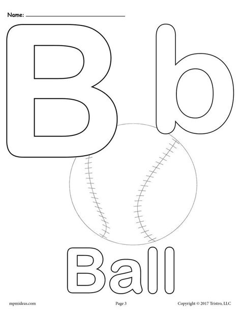 Letter B Alphabet Coloring Pages 3 Free Printable Versions