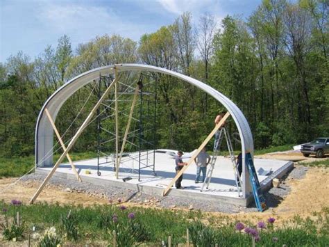 It's relatively easy to screw/bolt quonset i really want to know more about the cost, how to build and the sizes of the huts. We Built a Quonset Hut Home | MOTHER EARTH NEWS