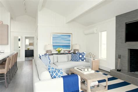 Blue And White Beach House Living Room Hgtv