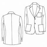 Suit Sketch Suits Tailored Piece Three Tweed Cut Pockets Pc 1930 sketch template