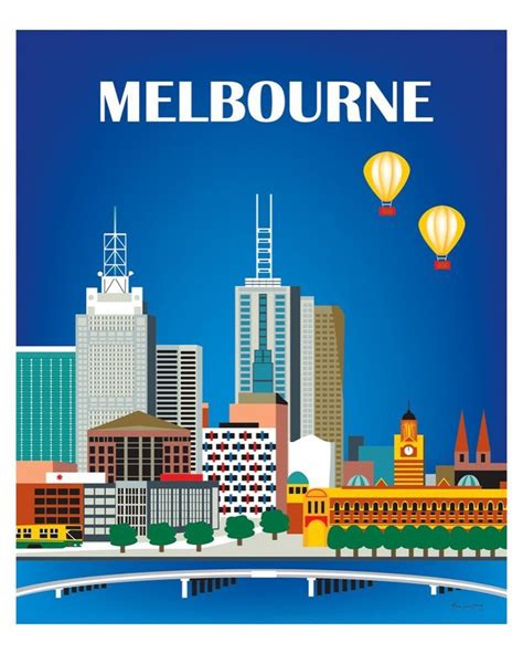 Melbourne, Australia | Melbourne skyline, Travel posters, Melbourne