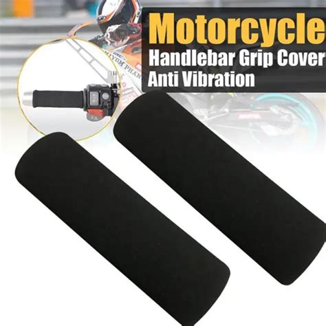 2 Motorbike Motorcycle Slipon Foam Anti Vibration Comfort Handlebar