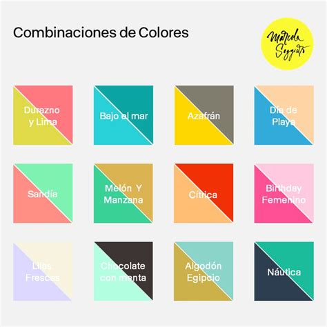 ¿cuál Es La Mejor Combinación De Colores Marcela Seggiaro Mejores