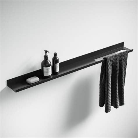 Fabulous Black Bathroom Shelf Wall Shelves Online