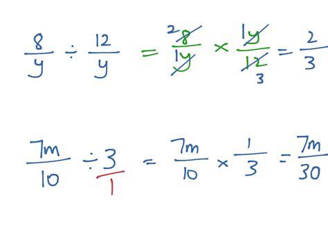 Multiplying And Dividing Algebraic Fractions Math Showme