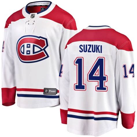 We offer am amazing selection of officially licensed montreal canadiens jerseys, including alternate jerseys, home and away jerseys, throwback canadiens jerseys and, of course, the unbeatable montreal canadiens breakaway jersey. Nick Suzuki Montreal Canadiens Fanatics Branded Breakaway ...