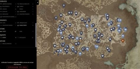Diablo 4 Interactive Map Sanctuaries Dungeons Quests Where To