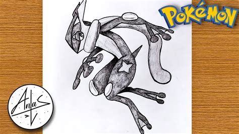 How To Draw Greninja Pokemon Sketch Tutorial Youtube