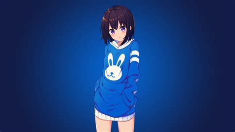 Blue Bunny Girl Anime 4k Hd Anime 4k Wallpapers Images Backgrounds