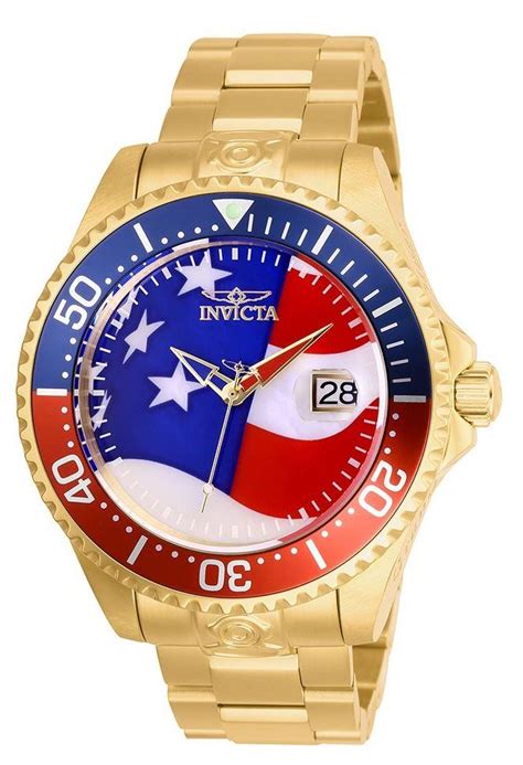 Invicta Pro Diver American Flag Dial Mens Automatic Watch 27963