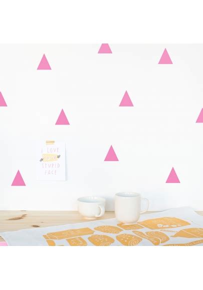 Pink Triangle Wallstickers Made Of Sundays Heylittlebaby