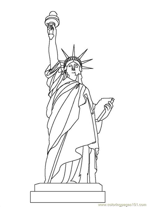 Embed this image in your blog or website. Coloring Pages Statue Of Liberty (Countries > USA) - free ...
