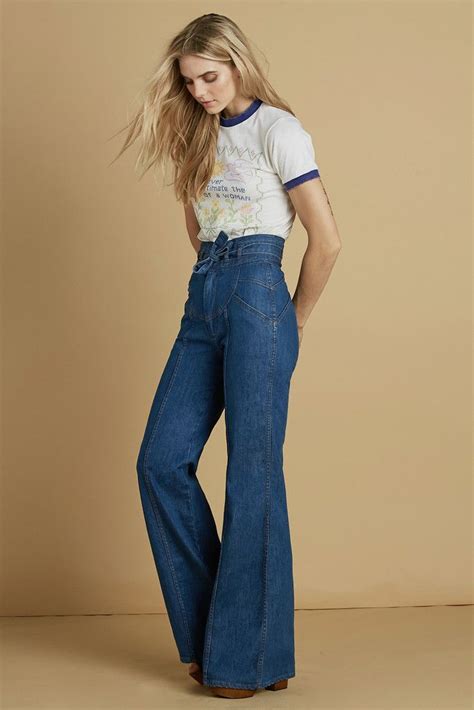 Waiting For The Sun Bells Ultimate High Waisted Flares And Retro Tee
