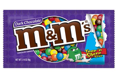 Mandms Dark Chocolate Candy 24 Count Bar Pack Of 24