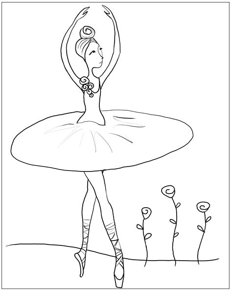 Ballerina Printable Coloring Pages at GetColorings.com | Free printable