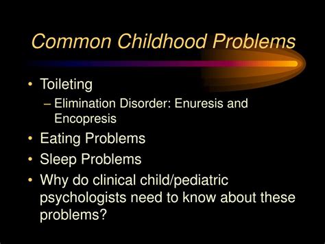 Ppt Common Childhood Problems Powerpoint Presentation Free Download