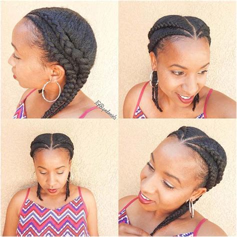 21 Easy Ways To Wear Natural Hair Braids Page 2 Of 2 Stayglam