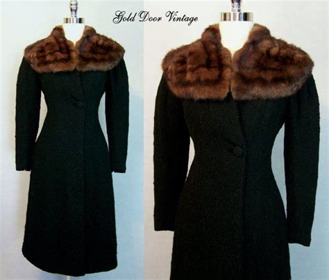 Fabulous Vintage 30s 1930s Rothmoor Wool Fur Trim Princess Etsy Vintage Coat Vintage