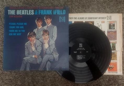 Beatles Very Rare Mono Vj Beatles And Frank Ifield Portrait Cover