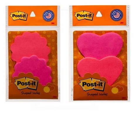 Laminated Paper Cover Glue Bound Heart Shaped Post It Notes 3x3 Inch