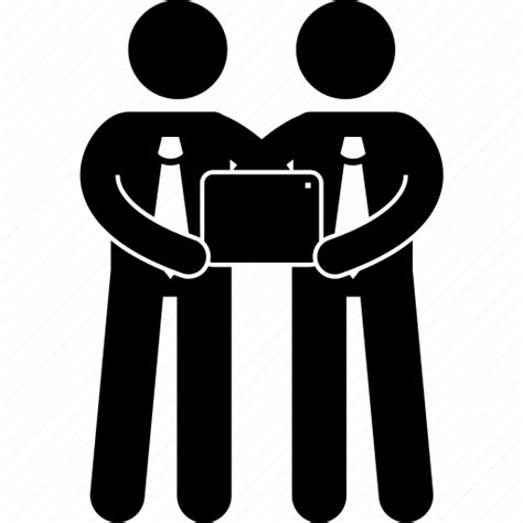 Colleague Discussion Office Sharing Team Work Worker Icon