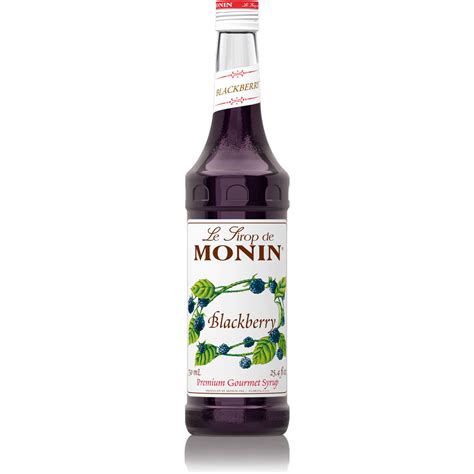 Monin Blackberry Syrup Ml Bottle Liter Bottle S