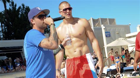 Rob Gronkowski Hosts Topless Pool Party