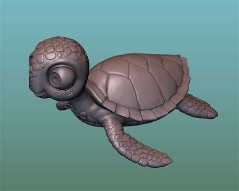 Turtle Sea Turtle Cartoon D Print Model Turtle Sea Turtle Print