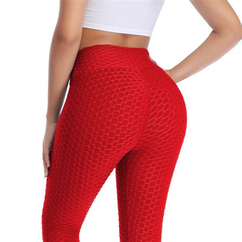 find your favorite product fittoo women high waist textured workout leggings butt scrunch yoga