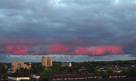 Devil Red Clouds Loom Menacingly In The Brixton Sky