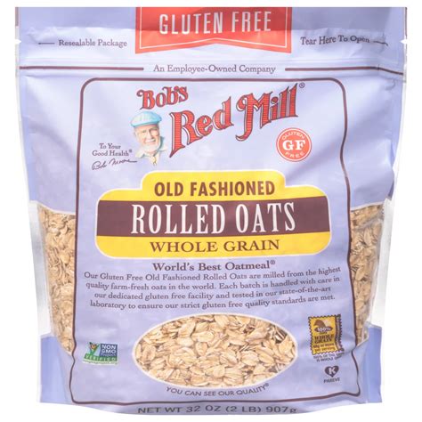 Bob S Red Mill Gluten Free Old Fashioned Rolled Oats Shop Oatmeal And Hot Cereal At H E B