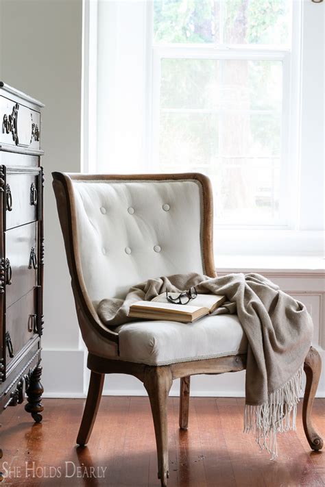 In this post, i'll show you how to reupholster an office chair with tufted cushions, so that it looks i've added an update at the end of this post to show how the reupholstered office chair has held up over. Reupholstering an Antique Chair - She Holds Dearly