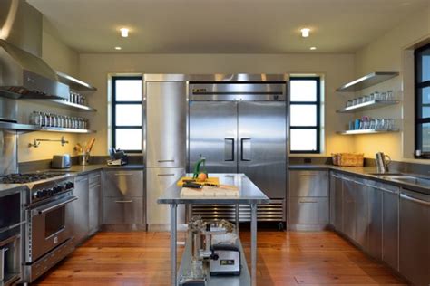 18 Beautiful Stainless Steel Kitchen Design Ideas