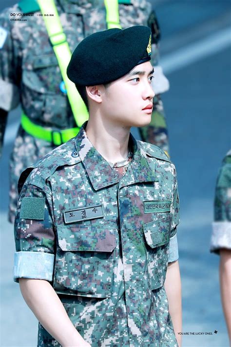 Maybe you would like to learn more about one of these? Kyungsoo at army | Exo do, Exo kyungsoo, Kyungsoo