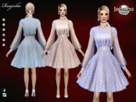 Alice S Dress For Sims 4 Sims Sims 4 Dresses Sims 4 Mods Vrogue