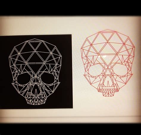 By Fancypants Design Co Skull Geometric Triangle