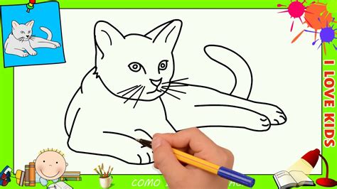 Como Desenhar Um Gato Facil Passo A Passo Para Crianças E Iniciantes 1