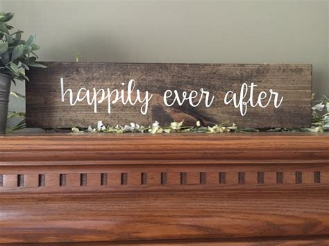 Happily Ever After Sign And They Lived Happily Ever After Wedding Sign