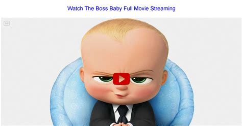 Watch the boss baby (2017) hindi dubbed from player 1 below. Putlocker!! Watch The Boss Baby (2017) Full Movie Online ...