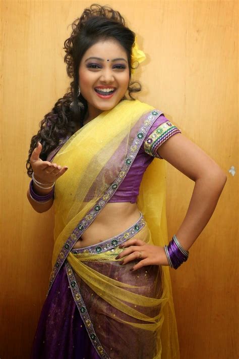 south new hot priyanka latest chubby navel show photo shoot in half saree cinehub
