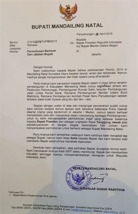 Terkadang ada perusahaan yang tidak mewajibkan para karyawannya untuk memberikan surat pengunduran diri ketika akan kesimpulan dan pentingnya surat pengunduran diri kerja. Contoh Surat Pengunduran Diri Mengikuti Tender - Barisan ...