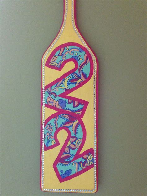 22nd Birthday Paddle For Big Sorority Crafts Chi Omega Crafts