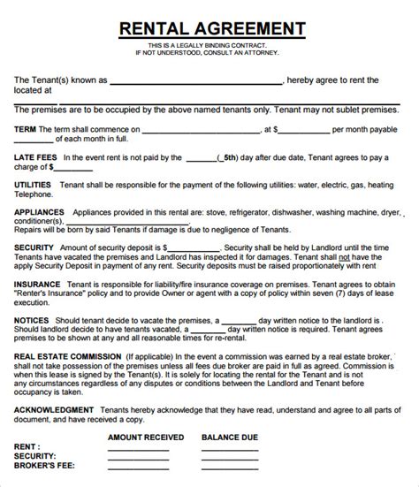 sample property management agreement templates