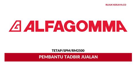 Langkah itu adalah bagi merapatkan jurang gaji minimum swasta agar ia dapat diselaraskan, yang mana kadar gaji pada 2016, kita kurangkan jurang itu (apabila gaji minimum dinaikkan) kepada rm1,000 (semenanjung) dan rm920 ( sabah. Jawatan Kosong Terkini Pembantu Tadbir Jualan Alfagomma ...