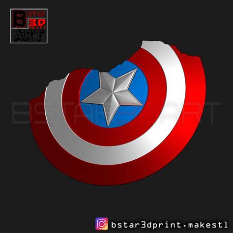 So even though this might be a new look for captain america in the mcu , it's steeped in the history of the comics and fits perfectly into where steve is. Download STL file Captain America Shield Damaged ...